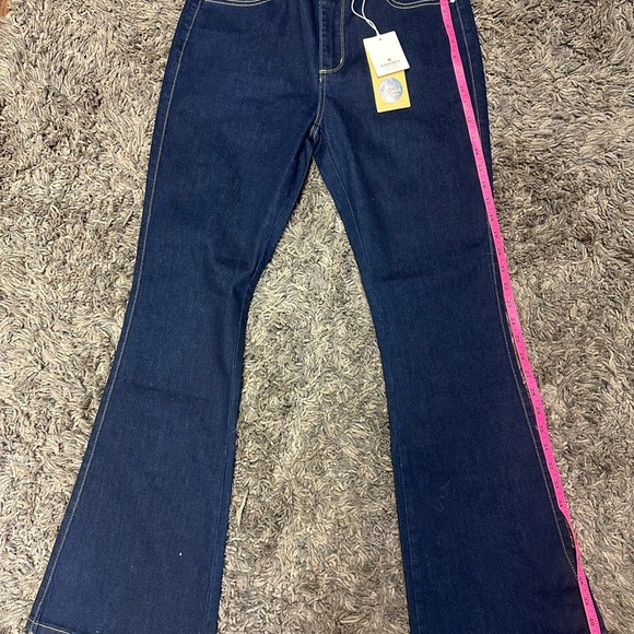 Vipones Womens High Rise Zip Fly Bootcut Denim jeans Blue Size 8 <<206>> - Picture 4 of 11